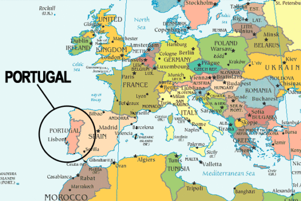 Plattegrond Portugal
