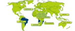 Wereldmap Portugese taal